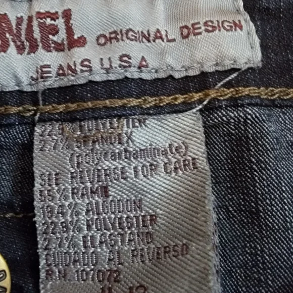 Vintage Daniel Original Jeans Women's Size 11/12 Embroidered Blue Floral - Picture 6 of 7